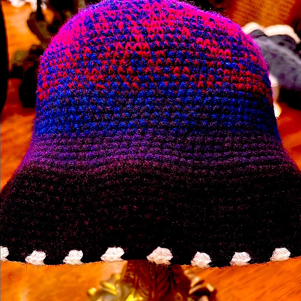 🇵🇪NewPeruvianBeautifulHandmadeWool HotPinkPurpleBlueBlackWarmNonscratchyPristine